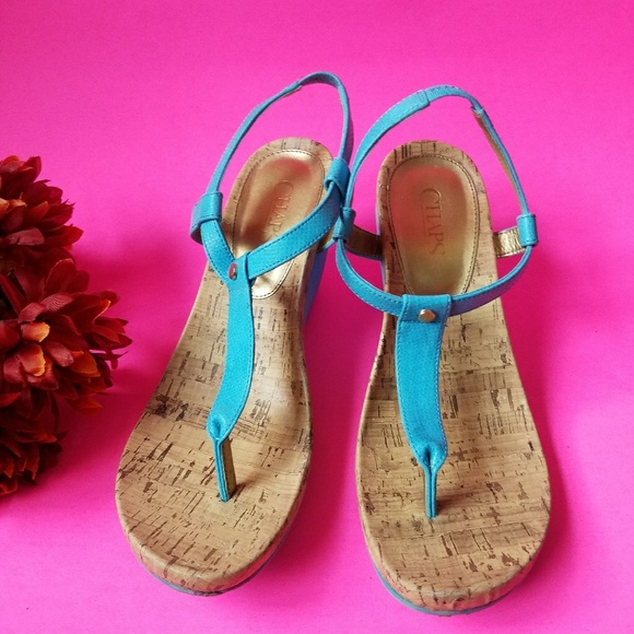 Chaps Shoes - Chaps wedge sandals size 8 best offer welcome